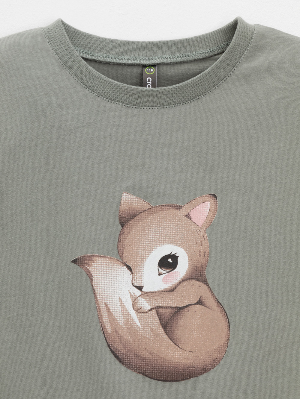 Футболка для девочки, артикул: КР 302902, цвет: хаки, фото 6