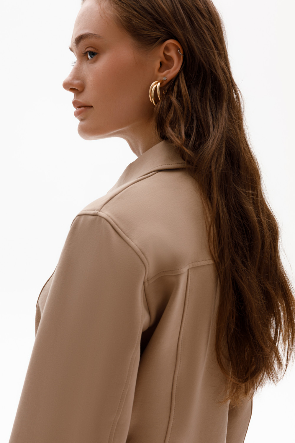 Жакеты, куртки женские для мам, артикул: ЕВТ 3298, цвет: бежевый, фото 6