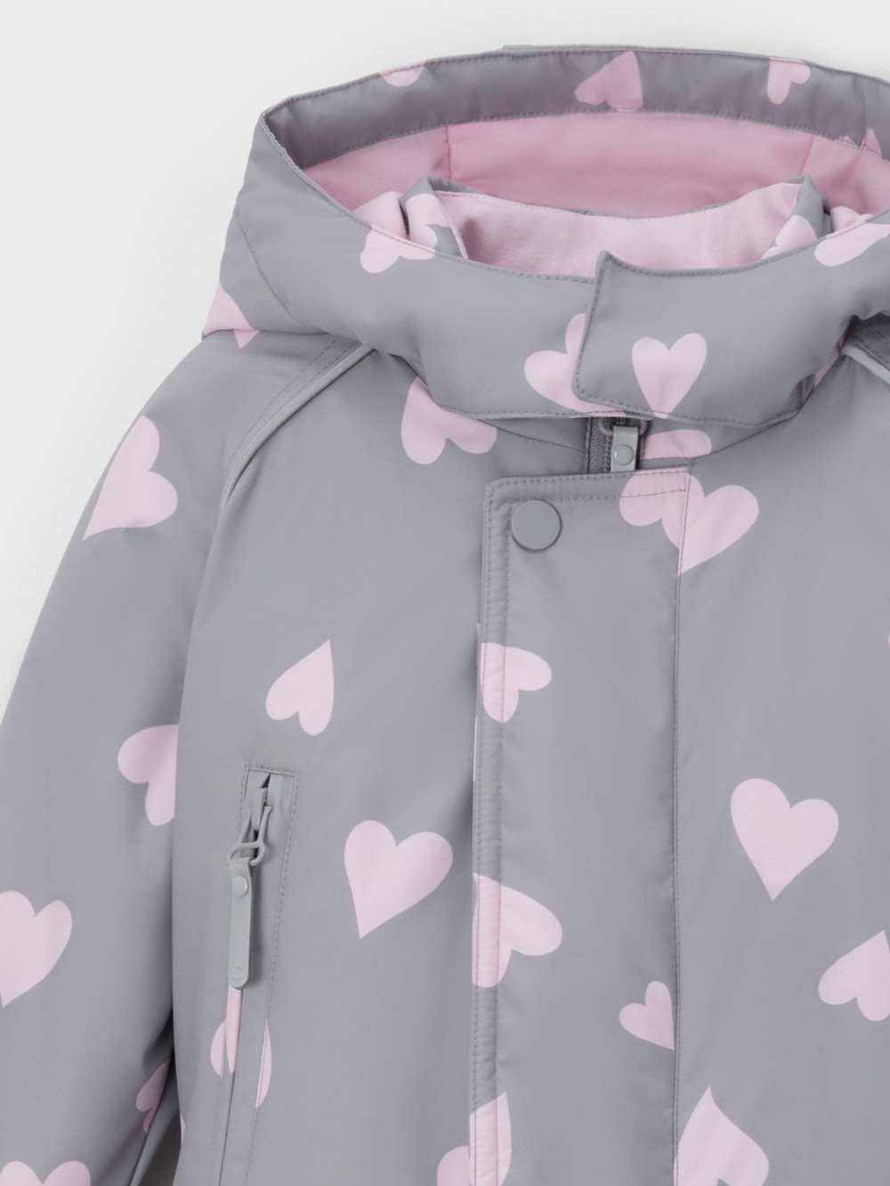 Комбинезоны утепленные для девочки, артикул: ВК 60085/н/68 Ал, цвет: серый, фото 6