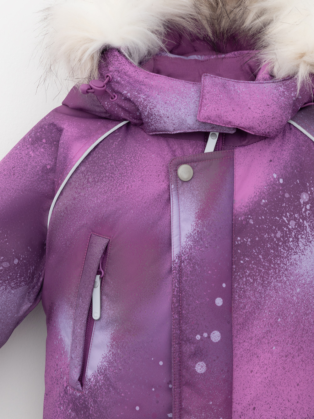 Комбинезоны утепленные для девочки, артикул: ВК 60116/н/16 Ал, цвет: фиолетовый, фото 9