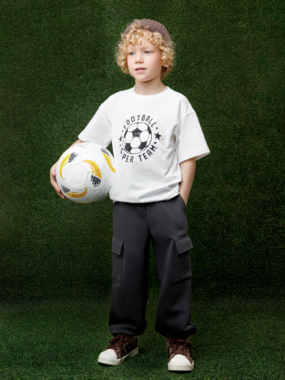 Футболка для мальчика, артикул: КР 302949, цвет: сахар