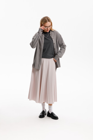 Юбки женские для мам, артикул: ЕВТ 7026, цвет: светло-розовый