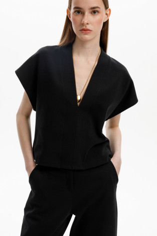 Жилеты женские для мам, артикул: ЕВТ 3295, цвет: черный3