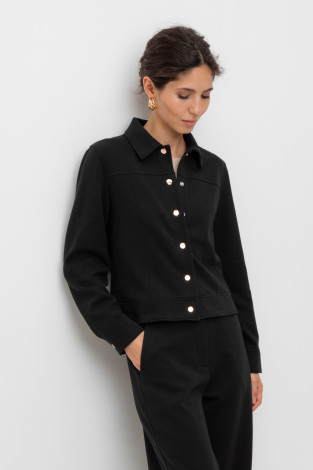 Жакеты, куртки женские для мам, артикул: ЕВТ 3298, цвет: черный3