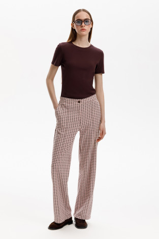 Брюки женские для мам, артикул: ЕВТ 4147, цвет: розовый