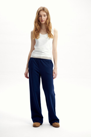 Брюки женские для мам, артикул: ЕВТ 4154, цвет: синий