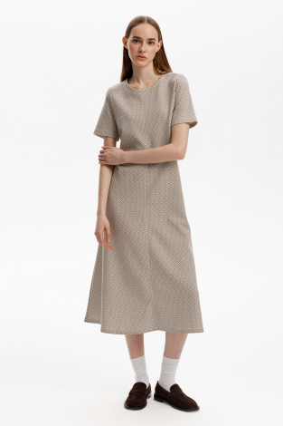 Платья женские для мам, артикул: ЕВТ 5077, цвет: светло-серый5