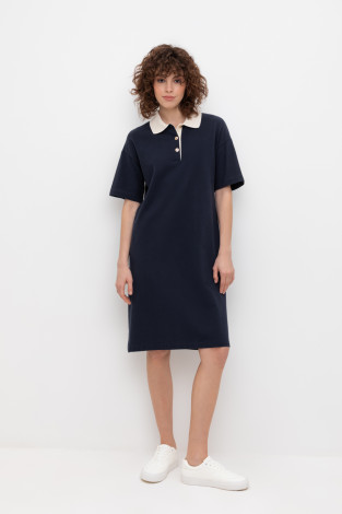 Платья женские для мам, артикул: ЕВТ 5038, цвет: синий