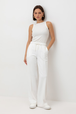 Брюки женские для мам, артикул: ЕВТ 4141, цвет: бежевый