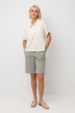 Шорты женские для мам, артикул: ЕВТ 4138, цвет: зеленый