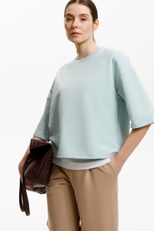 Джемперы женские для мам, артикул: ЕВТ 3272, цвет: минт