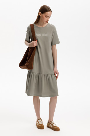 Платья женские для мам, артикул: ЕВТ 5075, цвет: зеленый