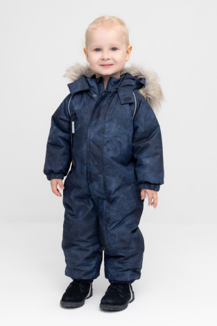 Комбинезоны утепленные для мальчика, артикул: ВК 60116/н/6 ГР, цвет: синий