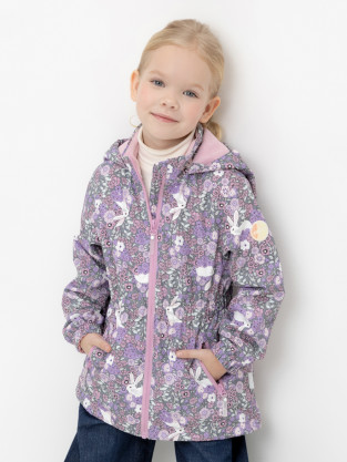 Куртка для девочки, артикул: ВК 32118/н/3 УЗГ, цвет: фиолетовый