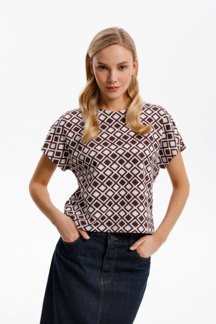 Футболки женские для мам, артикул: ЕВТ 3286, цвет: светло-розовый