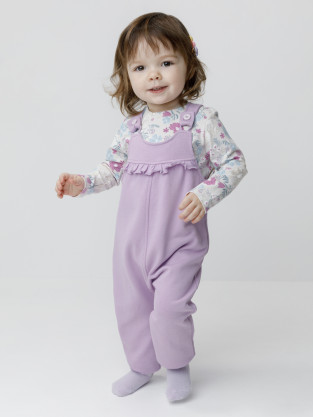 Полукомбинезон для девочки, артикул: КР 6560, цвет: фиолетовый
