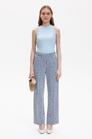 Брюки женские для мам, артикул: ЕВТ 4151, цвет: синий