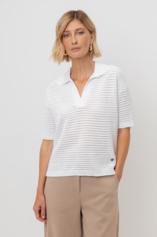 Джемперы женские для мам, артикул: ЕВ 30202, цвет: белый