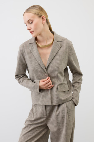 Жакеты, куртки женские для мам, артикул: ЕВТ 3336, цвет: бежевый