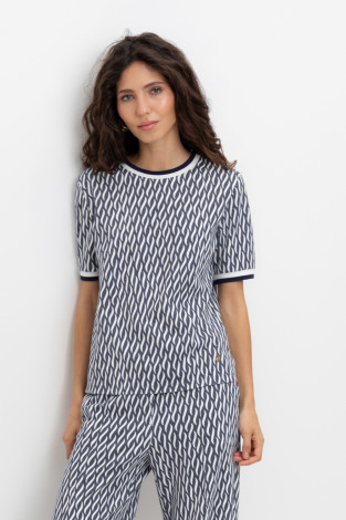 Футболки женские для мам, артикул: ЕВТ 3220, цвет: синий