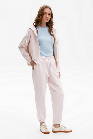 Брюки женские для мам, артикул: ЕВТ 4097, цвет: розовый