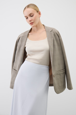 Жакеты, куртки женские для мам, артикул: ЕВТ 3341, цвет: бежевый