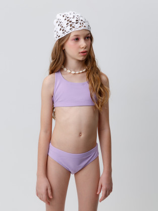 Купальник для девочки, артикул: ТК 17016/2 ФВ, цвет: фиолетовый