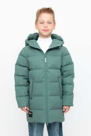 Пальто, плащи для мальчика, артикул: ВК 34070/5 УЗГ (122-158), цвет: зеленый