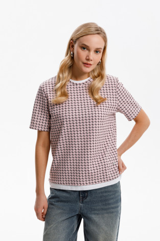 Футболки женские для мам, артикул: ЕВТ 3231, цвет: розовый