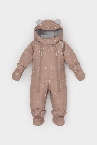 Комбинезоны утепленные для мальчика, артикул: ВК 60094/н/7 УЗГ, цвет: коричневый
