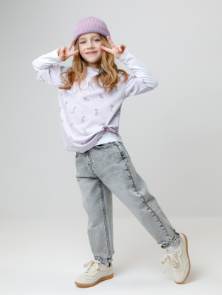 Футболка для девочки, артикул: КР 302878, цвет: фиолетовый