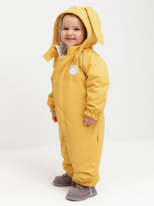Комбинезоны утепленные для девочки, артикул: ВК 60107/3 Ал, цвет: желтый