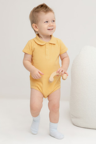 Полукомбинезон для мальчика, артикул: КР 6464, цвет: желтый
