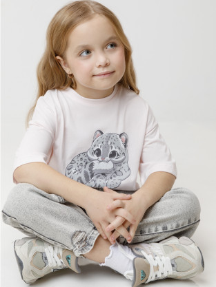 Футболка для девочки, артикул: КР 302871, цвет: розовый