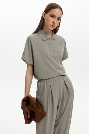 Джемперы женские для мам, артикул: ЕВТ 3288, цвет: зеленый