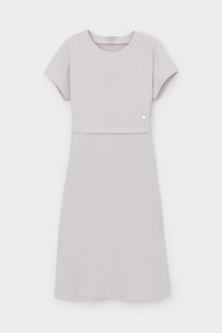 Платья женские для мам, артикул: ЕВТ 5085, цвет: светло-розовый - 2 фото