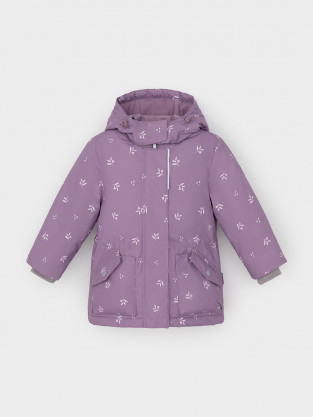 Куртка для девочки, артикул: ВК 38120/н/1 ГР, цвет: бордовый - 2 фото