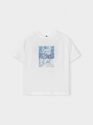 Футболка для девочки, артикул: КР 302887, цвет: сахар - 2 фото