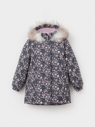 Куртка для девочки, артикул: ВК 38122/н/3 УЗГ, цвет: темно-серый - 2 фото