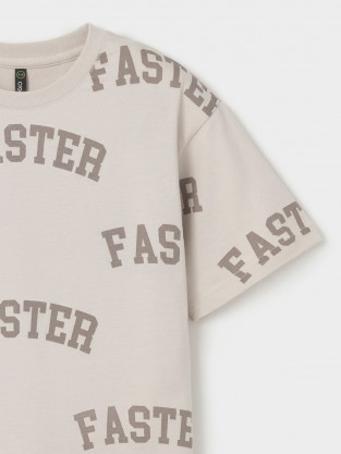 Футболка для мальчика, артикул: КР 302542-1, цвет: бежевый - 2 фото