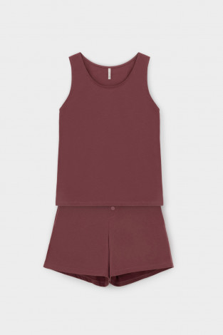 Комплекты для дома для мам, артикул: Е 20154, цвет: бордовый - 2 фото