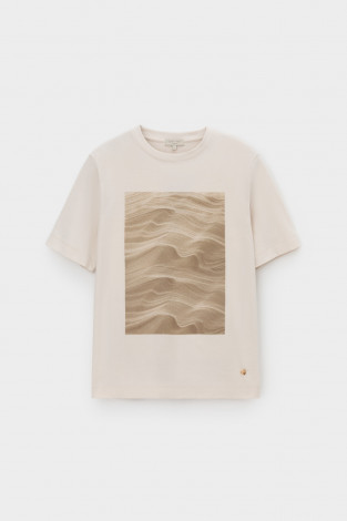 Футболки женские для мам, артикул: ЕВТ 3309, цвет: светло-бежевый - 2 фото