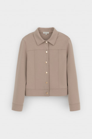 Жакеты, куртки женские для мам, артикул: ЕВТ 3298, цвет: бежевый - 2 фото
