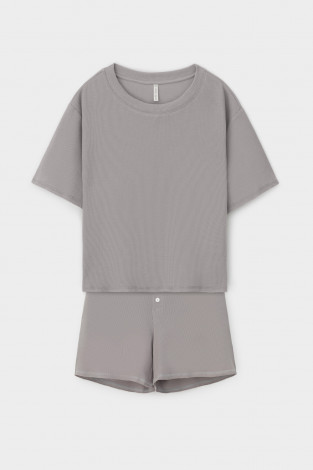 Комплекты для дома для мам, артикул: Е 20149, цвет: серый - 2 фото