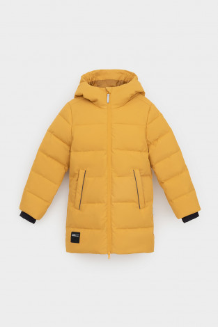 Пальто, плащи для мальчика, артикул: ВК 34070/4 УЗГ ( 98-122), цвет: желтый - 2 фото