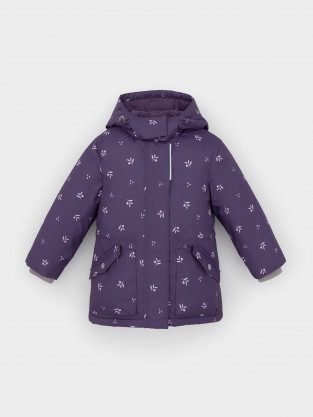Куртка для девочки, артикул: ВК 38120/н/4 ГР, цвет: фиолетовый - 2 фото