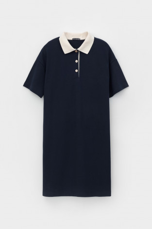 Платья женские для мам, артикул: ЕВТ 5038, цвет: синий - 2 фото