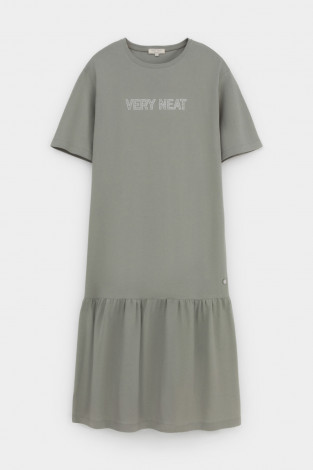 Платья женские для мам, артикул: ЕВТ 5075, цвет: зеленый - 2 фото