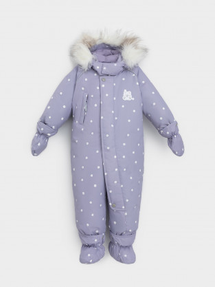 Комбинезоны утепленные для девочки, артикул: ВК 60103/н/6 УЗГ, цвет: фиолетовый - 2 фото