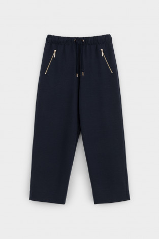 Брюки женские для мам, артикул: ЕВТ 4134, цвет: синий - 2 фото